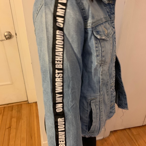 Drake “on my word behaviour” denim jacket - Picture 2 of 3